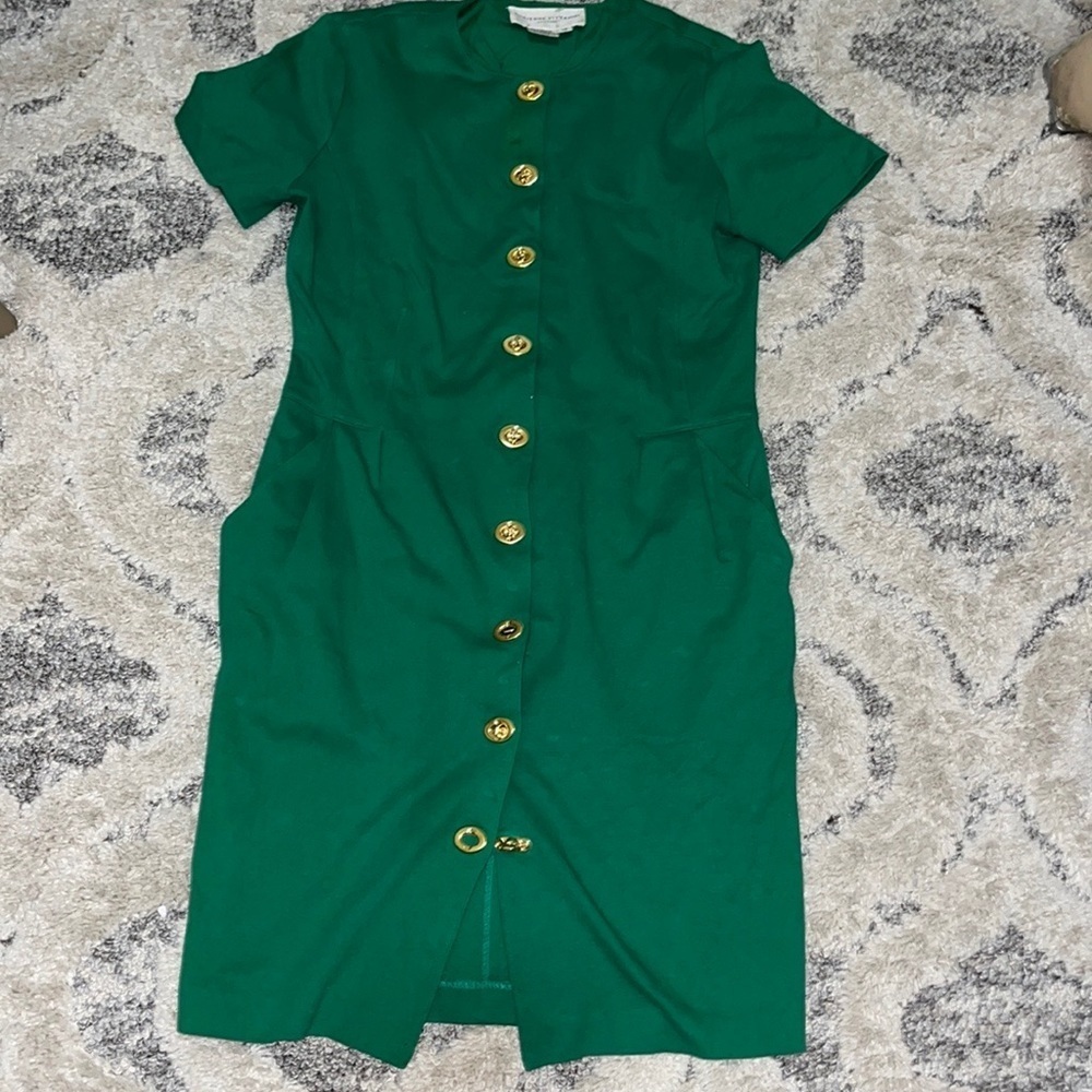 Adrienne Vittadini MIDI Button Front MIDI Dress